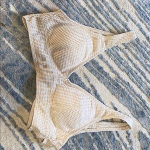 Beige lounge/athletic bra